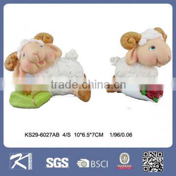 funny design hot sale year symbol Polyresin Sheep Souvenirs