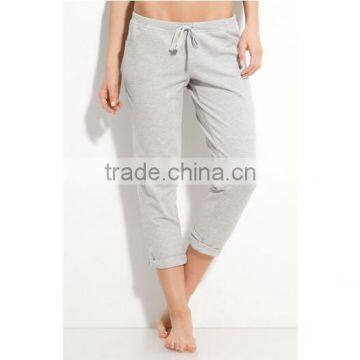 Women Grey blank light weight thin french terry pants wholesale