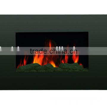 CE pebbles led fuel effect steel fireplace