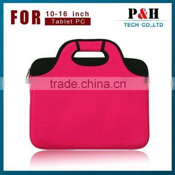 Wholesale Durable Waterproof Blue Neoprene laptop bags with handles