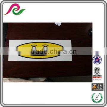 Happy smile face PVC windshield sign banner