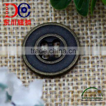 Logo Customized 4 Hole Metal Button for Coat photo-6