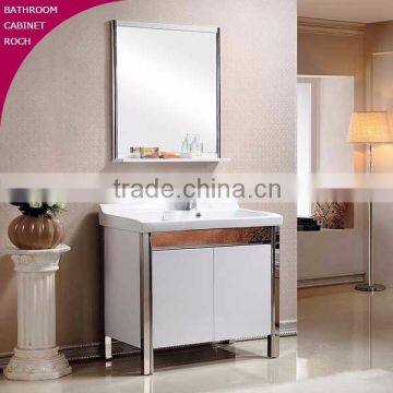 ROCH 8054 Newest Stainless Steel Bathroom Cabinet Steel Mirror Cabinets