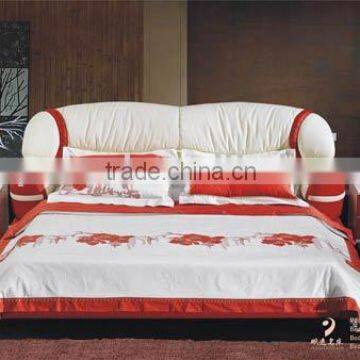 sleeping room bed soft leather bed PY-808