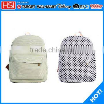 stationery new fashion canvas cotton school bag