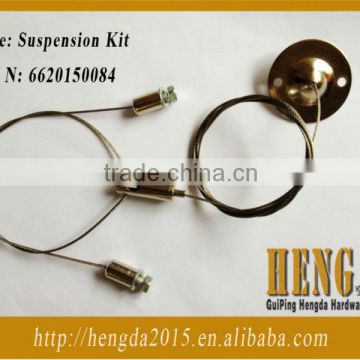 Lighting fixture hagers sling rope for ceiling system