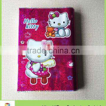 Hot sale Laser film cover/custom cute laser book cover/school book cover