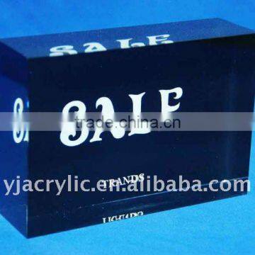 Rectangular acrylic paperweight