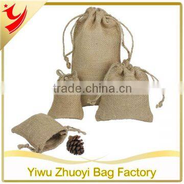 Cheap wholesale burlap coffee bean drawstring bags set