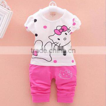 Baby Clothes Set 2016 Fancy Design Samll Elephant Cartoon Clothing