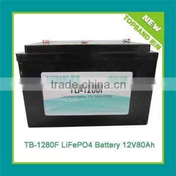 12v 80ah lithium ion battery for Caravan/Recreational Vehicle