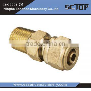 china supplier Straight Brass Compression Fitting For Copper Pipe