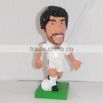 Customized small plastic plastic toys footballers figures