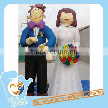 Giant Inflatable Cartoon Wedding Couple for sale