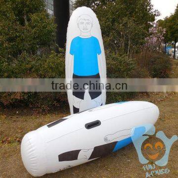 pvc tarpaulin giant play inflatable soccer training dummy