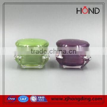 15g 30g 50g Square Double Wall Acrylic Clear Cosmetics Face Cream Jar