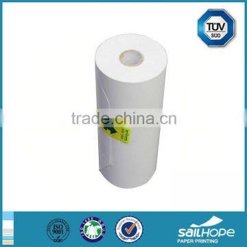 Branded promotional medical paper roll with gusseted