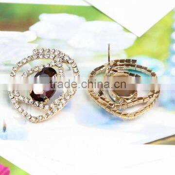 Fashion Beautiful Crystal Women Fashion Earring Cheap Sale J064728F05J