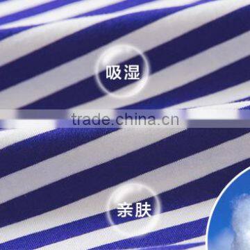 2016 Fashion Cheap Top Quality 100% Cotton Yarn Dyed Stripe Couple T-shirt Family photo-6