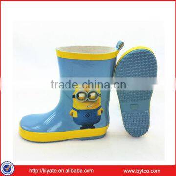 Cartoon Kid's fashion rubber Rain Boots for toddler