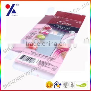 NAIL PACKAGING BOX / BEAUTIFUL BLISTER PACKAGE / MOQ 1000pcs / FREE SAMPLE / FACTORY PRICE / MADE IN SHENZHEN,CHINA