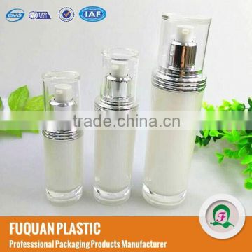 Pearl white spray plastic cosmetic hydrating serum bottles