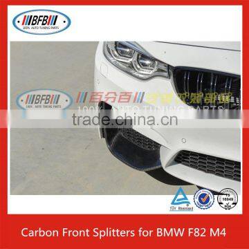 FRONT SPLITTERS FOR BMW F80 M3 FOR F82 M4 CARBON FIBER LIP SPLITTER photo-3