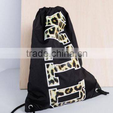 Foldable Printing Beach Drawstring Bag Backpack