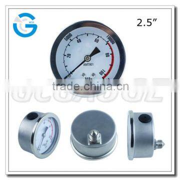 High quality all stainless steel back connection manometer with high pressure 100 MPa