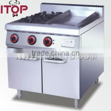 gas burner and griddle/Gas Range kitchen cabinet gas cooker