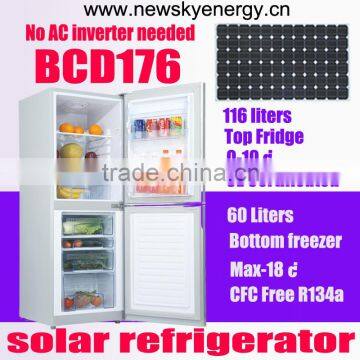 DC 12V 24V AC 240V 176L Solar Power Home Fridge Freezer Refrigerator                        
                                                Quality Choice