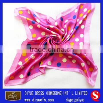 New Design Gift Fashion Silk Print magnetic scarf 90x90