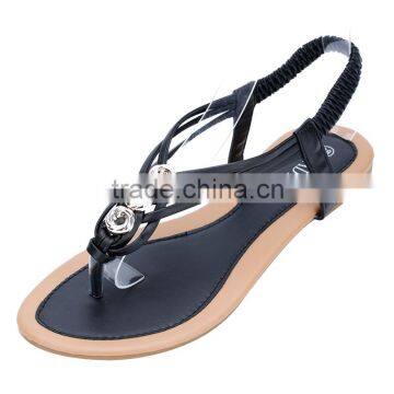 cx288 lady flat sandal shoe with ornament