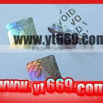 Custom printed hologram VOID sticker label security warranty seals