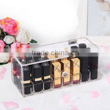 PMMA Lipstick Makeup Organizer Holder Case 24 Space Storage