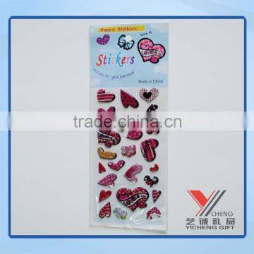 high quality epoxy dome sticker, glitter face crystal epoxy sticker,cartoon epoxy sticker