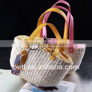 fashion new design lady straw beach tote bags