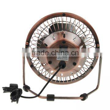 New Products 2016 USB Air Cooler Bronze Metal Antique Copper Fan Usb Desk Fan photo-3