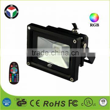 hot sale product rgb 10w led flood light with 44Key IR remote