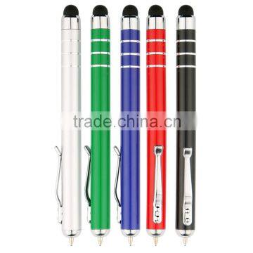 Aluminum Metal Body stylus cheap point pens promotion business gift