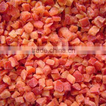 New Crop fresh frozen red pepper diced