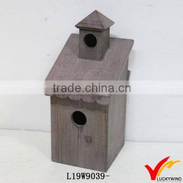 christmas decorations brown craft wooden birdhouse in home & garden