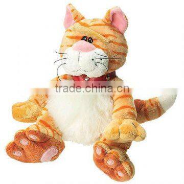 30cm lovely and soft plush stuffed yellow sitting cat