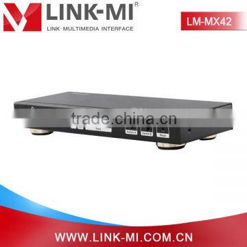 LINK-MI/OEM LM-MX42 support ARC&IR remote 4x2 matrix HDMI for PS3,PC,STB,Blu-ray DVD player