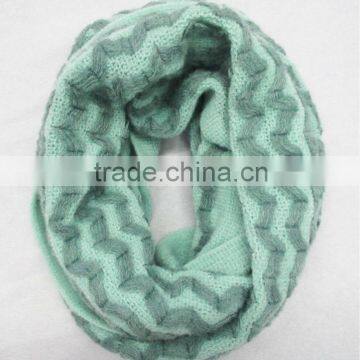 2014 new wholesale winter fashion knitted infinity scarf