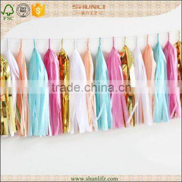 Custom made paper tassel garland for sale