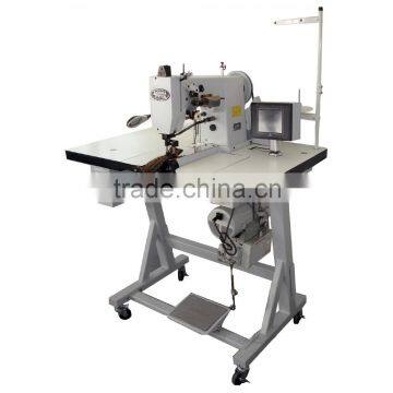 Double Needle Computer Controlled Casual Moccasin Shoe Sewing Machine With 360 Patterns