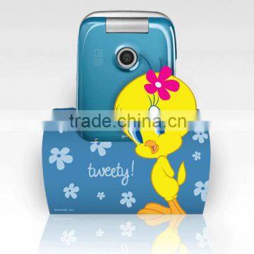 personalized unique design hand made plastic folding mobile phone holder