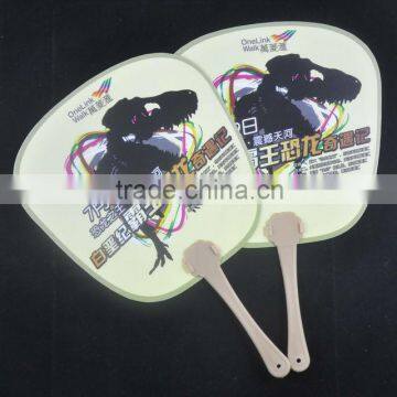 Custom PP plastic hand fan, cheap fan, pp hand fan