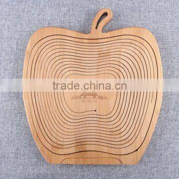 Bamboo basket Wooden Fruit display Basket